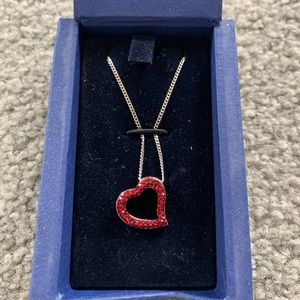 Swarovski Sterling Silver Crystal Heart Necklace